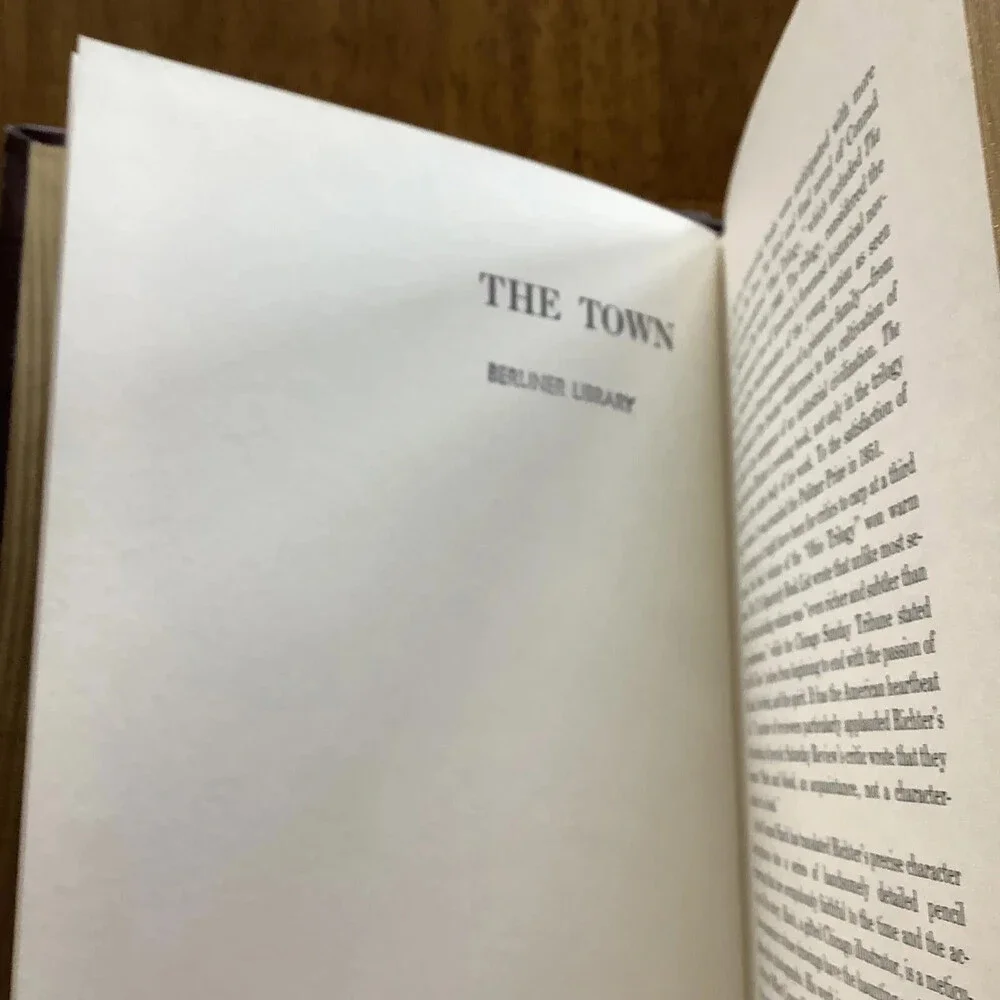 The Town By Richter 1978 Leather Bound Franklin Mint